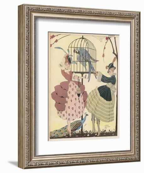 Fine Feathers in Wartime-Gerda Wegener-Framed Art Print