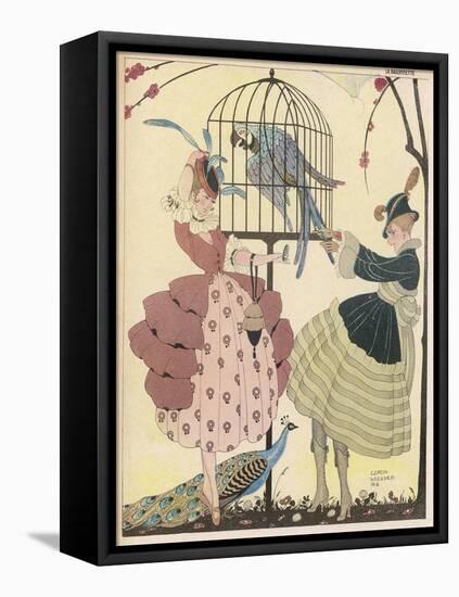 Fine Feathers in Wartime-Gerda Wegener-Framed Stretched Canvas