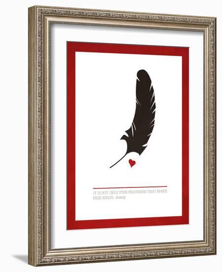 Fine Feathers-Addie Marie-Framed Art Print