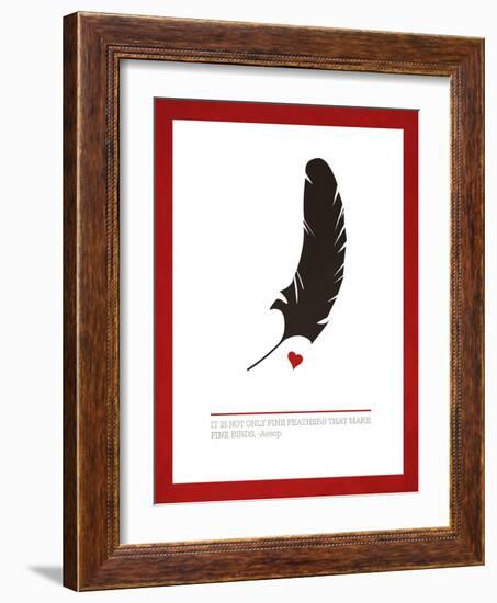 Fine Feathers-Addie Marie-Framed Art Print