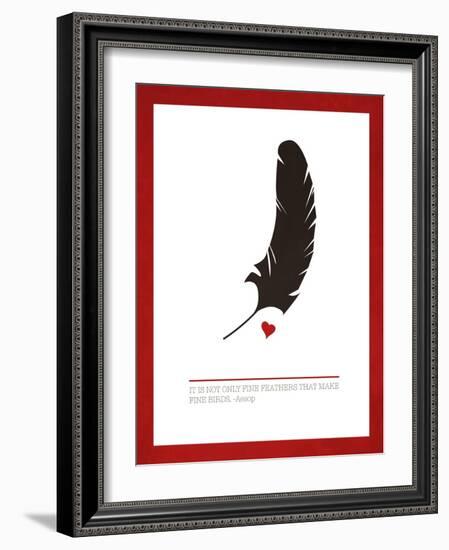 Fine Feathers-Addie Marie-Framed Art Print