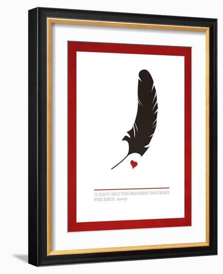 Fine Feathers-Addie Marie-Framed Art Print