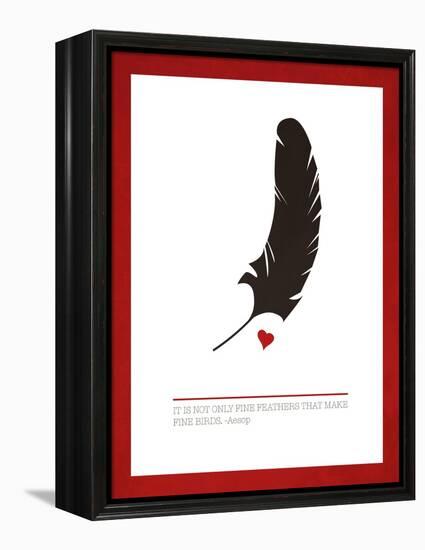 Fine Feathers-Addie Marie-Framed Stretched Canvas
