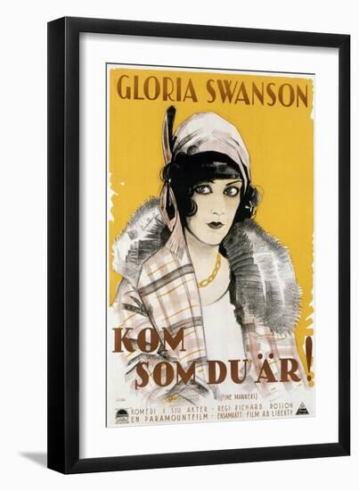Fine Manners, (aka Kom Som Du Ar!), Gloria Swanson, 1926-null-Framed Art Print