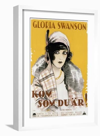 Fine Manners, (aka Kom Som Du Ar!), Gloria Swanson, 1926-null-Framed Art Print