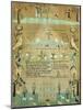 Fine Needlework Sampler. Probably Newport, Rhode Island, 1803-null-Mounted Giclee Print