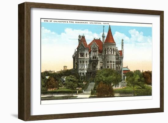 Fine Residence, Galveston, Texas-null-Framed Art Print