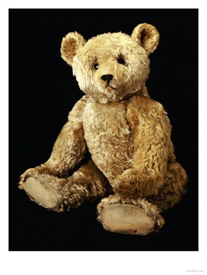 'Fine Steiff Pale Golden Plush Covered Teddy Bear with Large Deep Set Black Button Eyes, circa