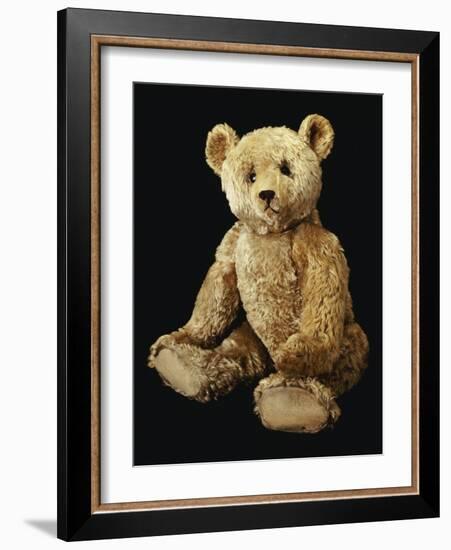 Fine Steiff Pale Golden Plush Covered Teddy Bear with Large Deep Set Black Button Eyes, circa 1910-Steiff-Framed Giclee Print