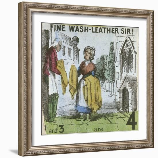 Fine Wash-Leather Sir!, Cries of London, C1840-TH Jones-Framed Giclee Print