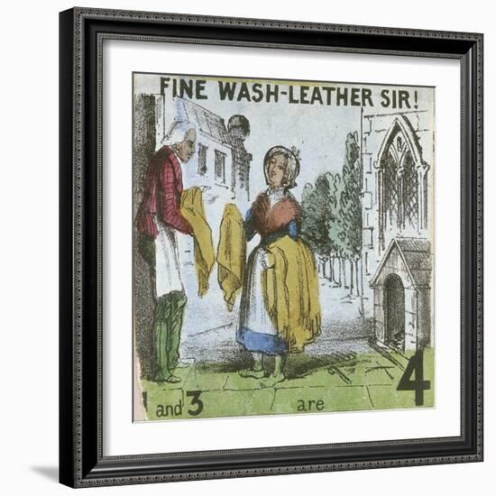 Fine Wash-Leather Sir!, Cries of London, C1840-TH Jones-Framed Giclee Print