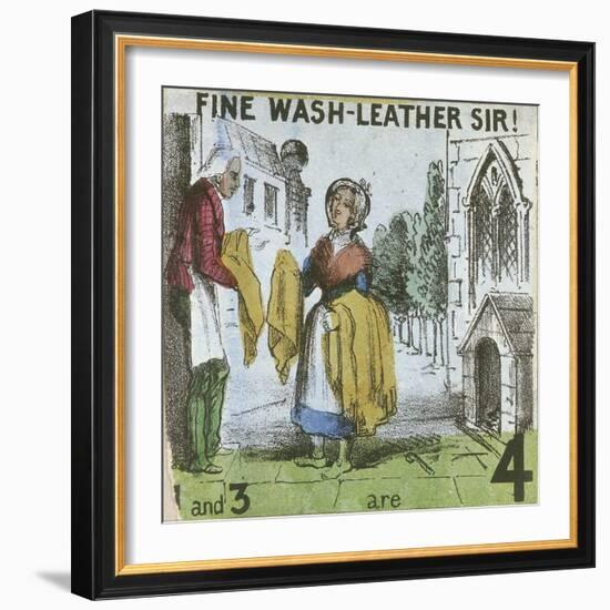 Fine Wash-Leather Sir!, Cries of London, C1840-TH Jones-Framed Giclee Print