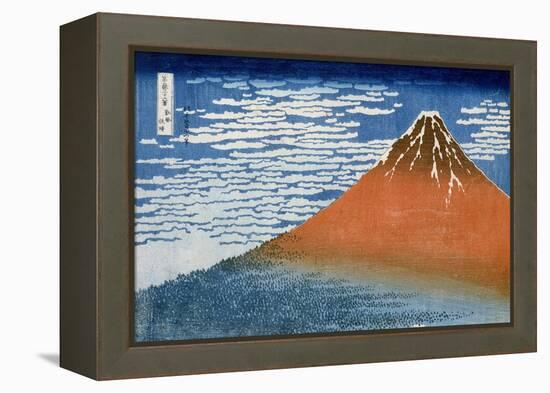 Fine Wind, Clear Morning (Gaifu Kaisei)-Katsushika Hokusai-Framed Premier Image Canvas