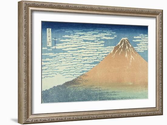 Fine Wind, Clear Morning-Katsushika Hokusai-Framed Giclee Print