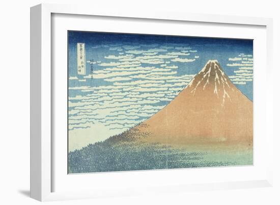 Fine Wind, Clear Morning-Katsushika Hokusai-Framed Giclee Print