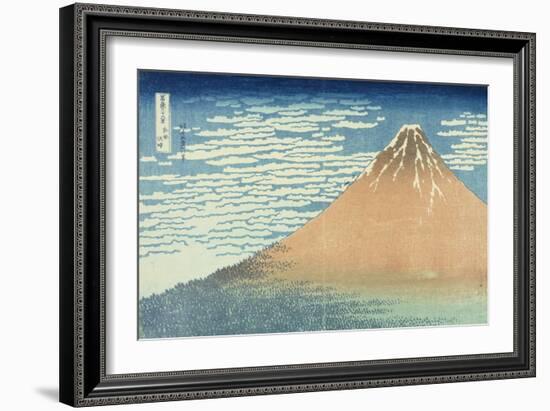 Fine Wind, Clear Morning-Katsushika Hokusai-Framed Giclee Print