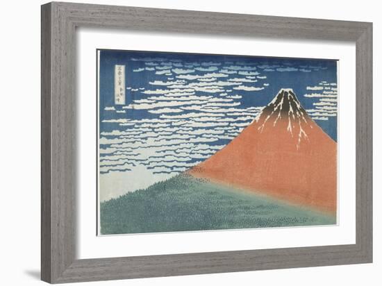 Fine Wind, Clear Weather, 1831-1834-Katsushika Hokusai-Framed Giclee Print