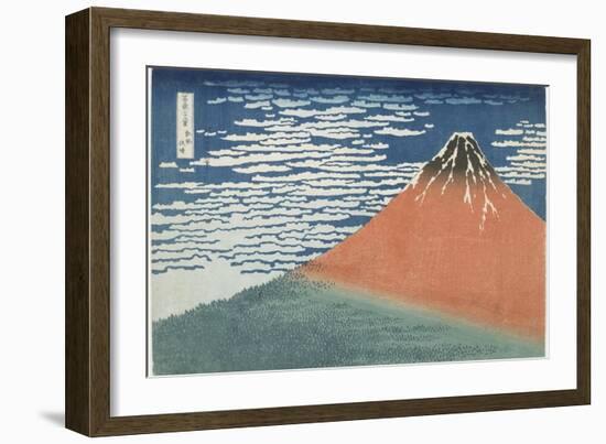 Fine Wind, Clear Weather, 1831-1834-Katsushika Hokusai-Framed Giclee Print