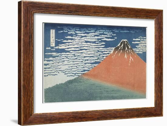 Fine Wind, Clear Weather, 1831-1834-Katsushika Hokusai-Framed Giclee Print