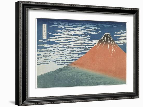 Fine Wind, Clear Weather, 1831-1834-Katsushika Hokusai-Framed Giclee Print