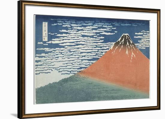 Fine Wind, Clear Weather, 1831-1834-Katsushika Hokusai-Framed Giclee Print