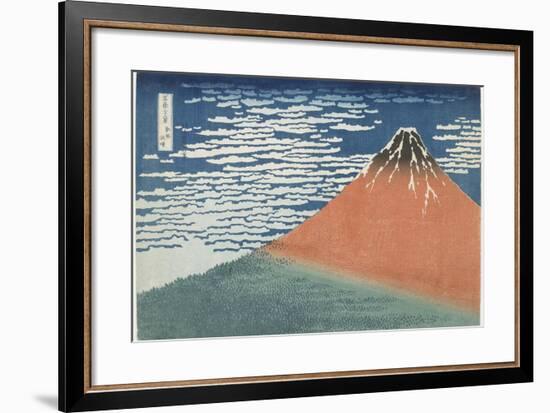 Fine Wind, Clear Weather, 1831-1834-Katsushika Hokusai-Framed Premium Giclee Print