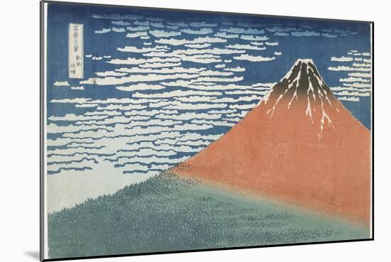 Fine Wind, Clear Weather, 1831-1834-Katsushika Hokusai-Mounted Premium Giclee Print