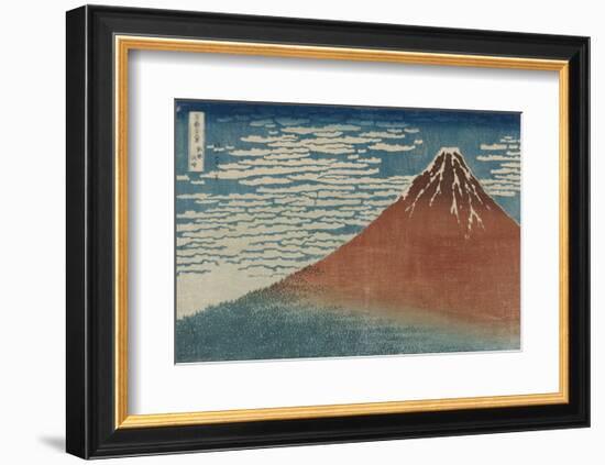 Fine Wind, Clear Weather-Katsushika Hokusai-Framed Art Print