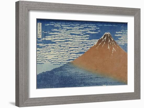 Fine Wind, Clear Weather-Katsushika Hokusai-Framed Giclee Print