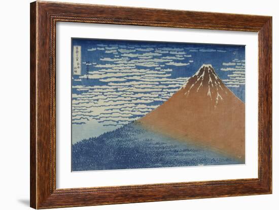 Fine Wind, Clear Weather-Katsushika Hokusai-Framed Giclee Print