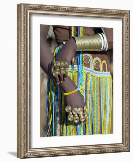 Finery of a Datoga Woman, Tanzania-Nigel Pavitt-Framed Photographic Print