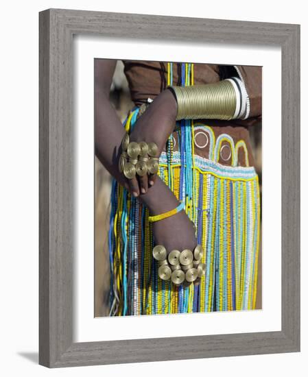Finery of a Datoga Woman, Tanzania-Nigel Pavitt-Framed Photographic Print