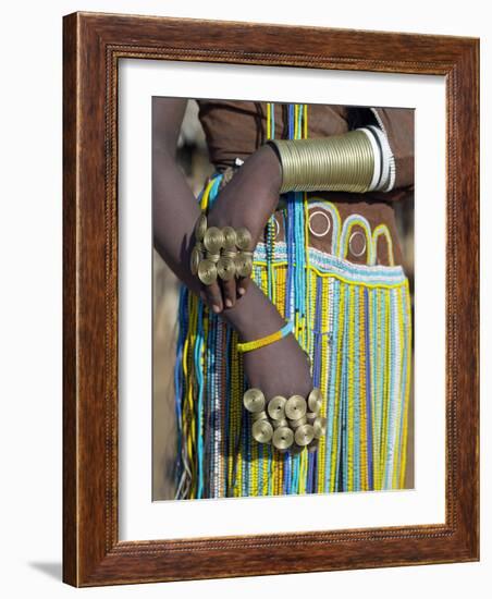 Finery of a Datoga Woman, Tanzania-Nigel Pavitt-Framed Photographic Print