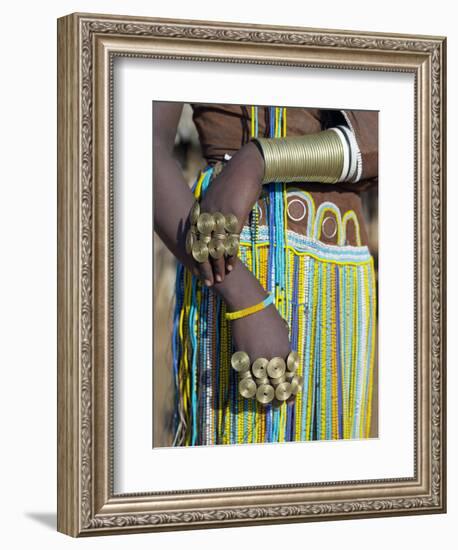 Finery of a Datoga Woman, Tanzania-Nigel Pavitt-Framed Photographic Print