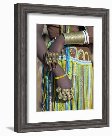 Finery of a Datoga Woman, Tanzania-Nigel Pavitt-Framed Photographic Print