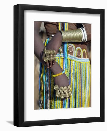 Finery of a Datoga Woman, Tanzania-Nigel Pavitt-Framed Photographic Print