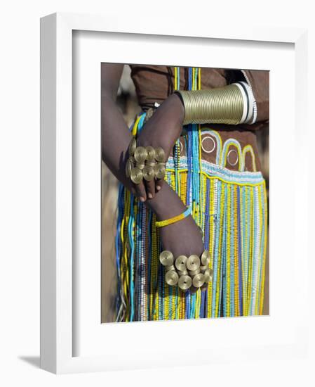 Finery of a Datoga Woman, Tanzania-Nigel Pavitt-Framed Photographic Print