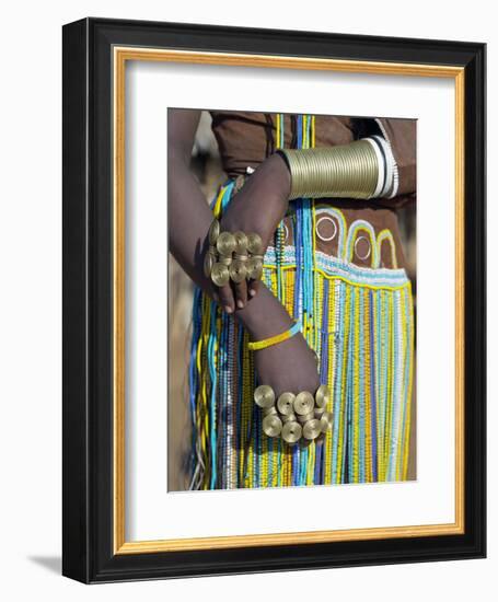 Finery of a Datoga Woman, Tanzania-Nigel Pavitt-Framed Photographic Print