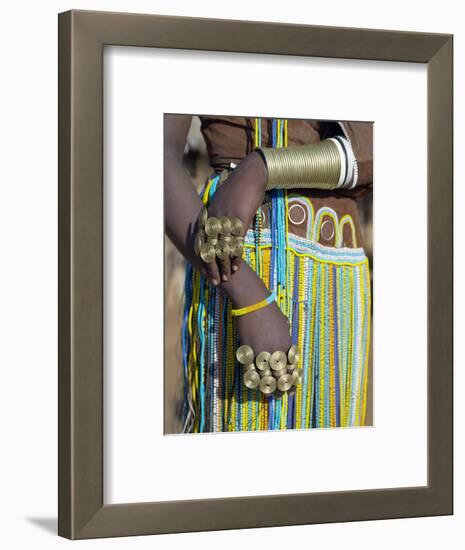 Finery of a Datoga Woman, Tanzania-Nigel Pavitt-Framed Photographic Print