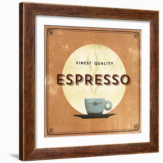 Finest Coffee - Espresso-Hens Teeth-Framed Giclee Print