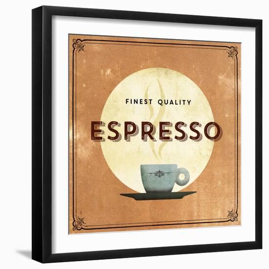 Finest Coffee - Espresso-Hens Teeth-Framed Giclee Print