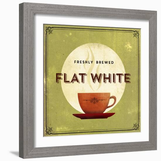 Finest Coffee - Flat White-Hens Teeth-Framed Giclee Print