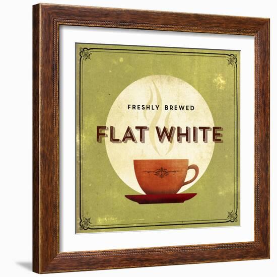 Finest Coffee - Flat White-Hens Teeth-Framed Giclee Print