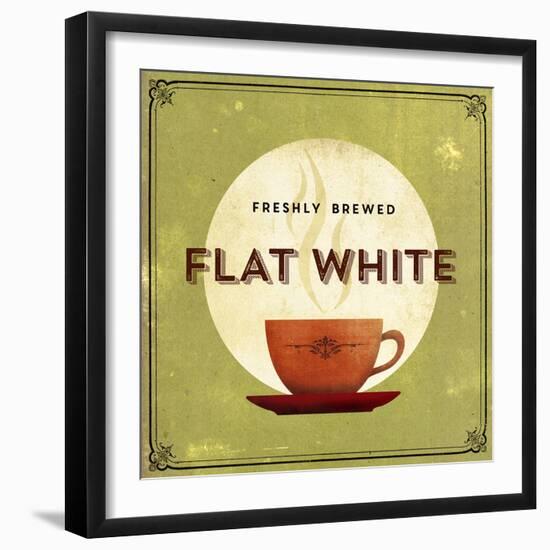 Finest Coffee - Flat White-Hens Teeth-Framed Giclee Print