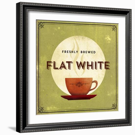 Finest Coffee - Flat White-Hens Teeth-Framed Giclee Print