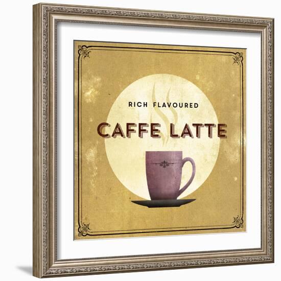 Finest Coffee - Latte-Hens Teeth-Framed Giclee Print