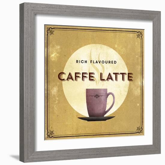 Finest Coffee - Latte-Hens Teeth-Framed Giclee Print
