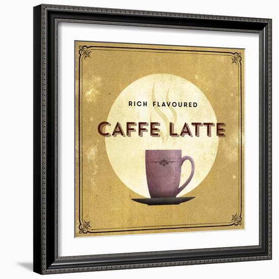 Finest Coffee - Latte-Hens Teeth-Framed Giclee Print