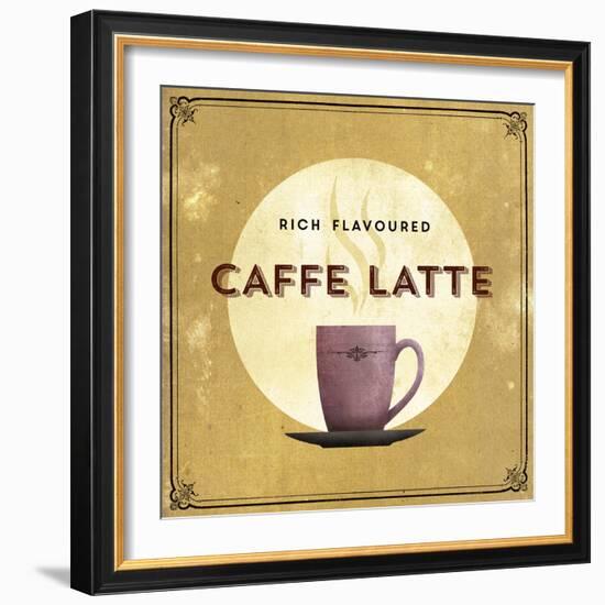 Finest Coffee - Latte-Hens Teeth-Framed Giclee Print