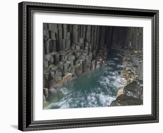 Fingal's Cave, Isle of Staffa, Inner Hebrides, Scotland, United Kingdom, Europe-Mark Harding-Framed Photographic Print